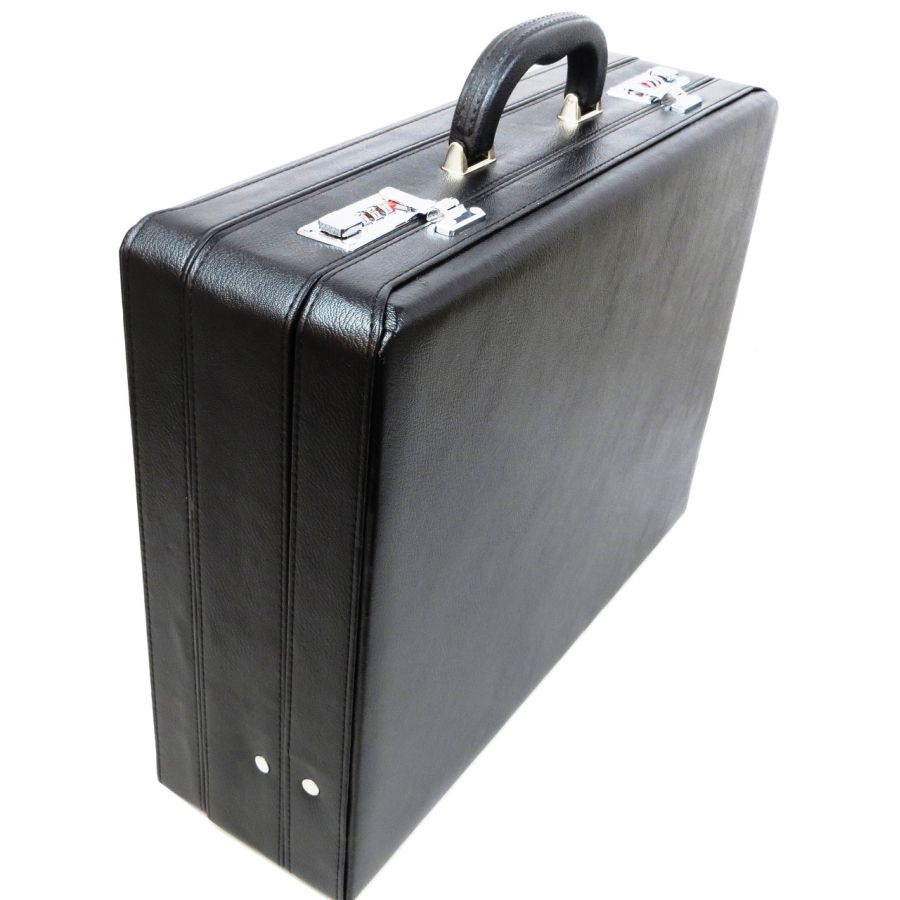 Кейс дипломат большой из эко кожи Portfolio S1645426 Черный