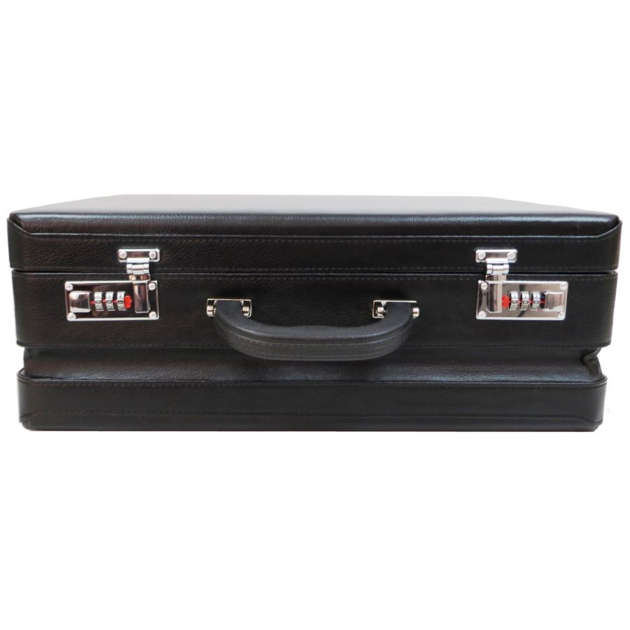 Кейс дипломат большой из эко кожи Portfolio S1645426 Черный