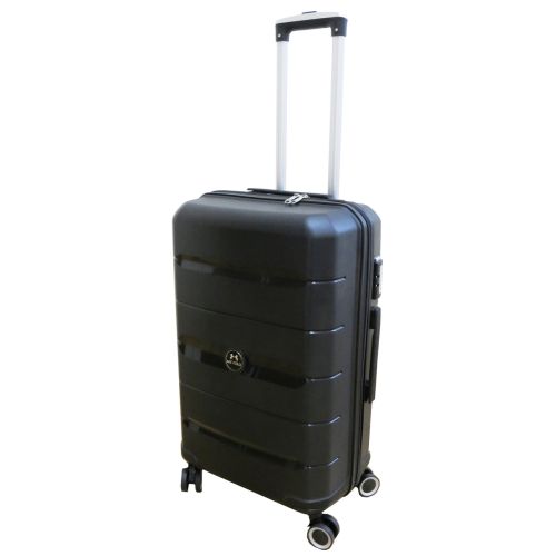 Чемодан Средний М из полипропилена на колесах My Polo70c05 60L Черный