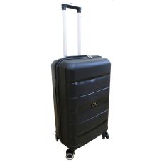  Чемодан Средний М из полипропилена на колесах My Polo70c05 60L Черный