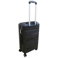  Чемодан Средний М из полипропилена на колесах My Polo70c05 60L Черный