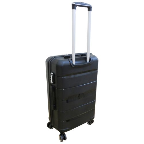 Чемодан Средний М из полипропилена на колесах My Polo70c05 60L Черный