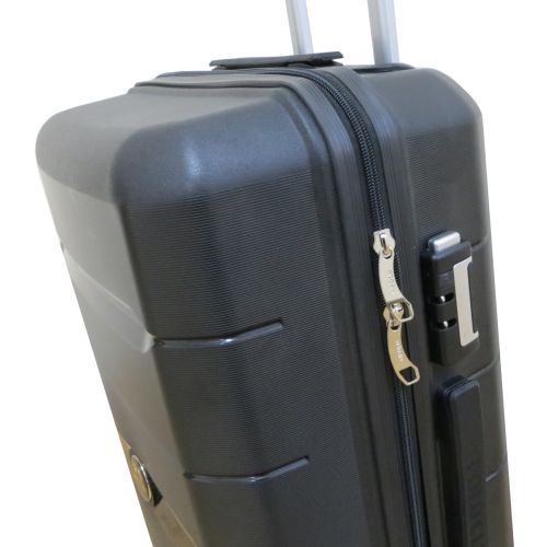 Чемодан Средний М из полипропилена на колесах My Polo70c05 60L Черный