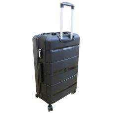 Чемодан Большой L  пластиковый из полипропилена на колесах My Polo70c05 93L Черный