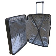  Чемодан Большой L  пластиковый из полипропилена на колесах My Polo70c05 93L Черный