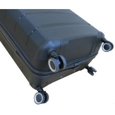  Чемодан Большой L  пластиковый из полипропилена на колесах My Polo70c05 93L Черный