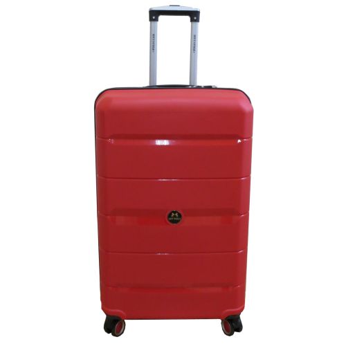 Чемодан Большой L пластиковый из полипропилена на колесах My Polo70c05 93L Красный