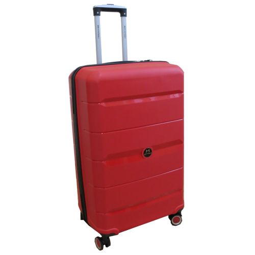 Чемодан Большой L пластиковый из полипропилена на колесах My Polo70c05 93L Красный