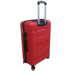  Чемодан Большой L пластиковый из полипропилена на колесах My Polo70c05 93L Красный