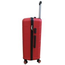  Чемодан Большой L пластиковый из полипропилена на колесах My Polo70c05 93L Красный