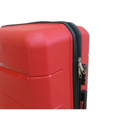 Чемодан Большой L пластиковый из полипропилена на колесах My Polo70c05 93L Красный