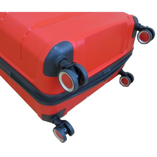 Чемодан Большой L пластиковый из полипропилена на колесах My Polo70c05 93L Красный