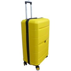  Чемодан Большой L пластиковый из полипропилена на колесах My Polo70c05 93L Желтый