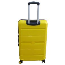  Чемодан Большой L пластиковый из полипропилена на колесах My Polo70c05 93L Желтый