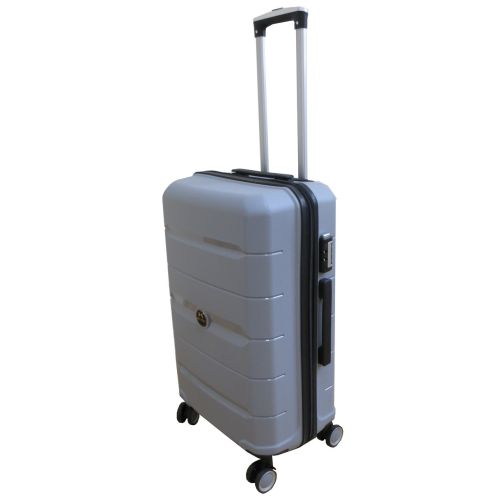 Чемодан Средний М из полипропилена на колесах My Polo70c05 60L Серый