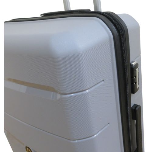 Чемодан Средний М из полипропилена на колесах My Polo70c05 60L Серый