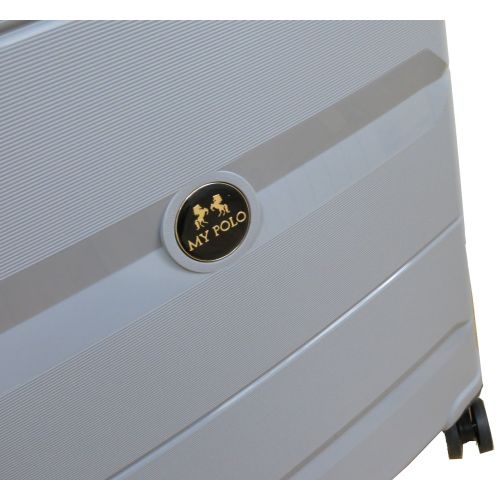 Чемодан Средний М из полипропилена на колесах My Polo70c05 60L Серый