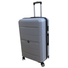  Чемодан Боьшой L пластиковый из полипропилена на колесах My Polo70c05 93L Серый