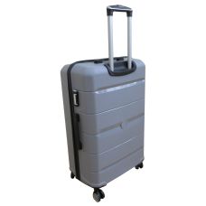  Чемодан Боьшой L пластиковый из полипропилена на колесах My Polo70c05 93L Серый