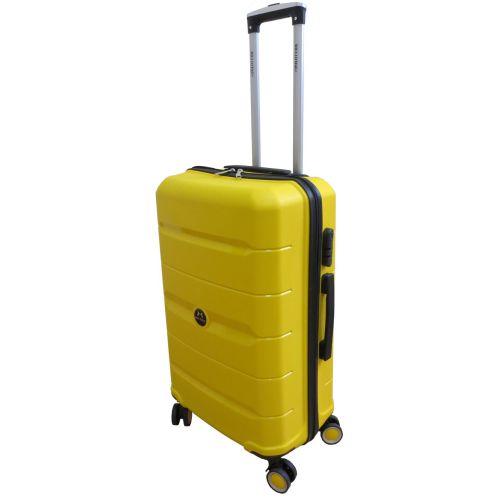 Чемодан Средний М из полипропилена на колесах My Polo70c05 60L  Желтый