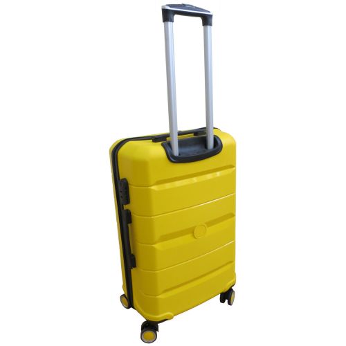 Чемодан Средний М из полипропилена на колесах My Polo70c05 60L  Желтый