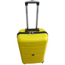  Чемодан Средний М из полипропилена на колесах My Polo70c05 60L  Желтый