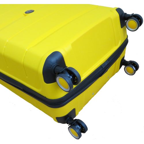 Чемодан Средний М из полипропилена на колесах My Polo70c05 60L  Желтый