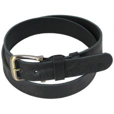 Ремень мужской кожаный с эффектом потертости Skipper 1504-38  3,8 см Черный 