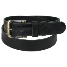 Ремень мужской кожаный с эффектом потертости Skipper 1504-38  3,8 см Черный 