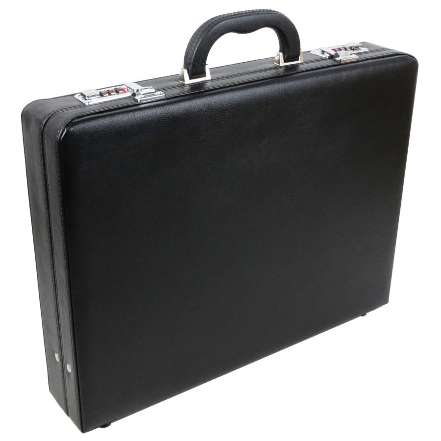 Мужской кейс дипломат из эко кожи Portfolio S1645431 Черный