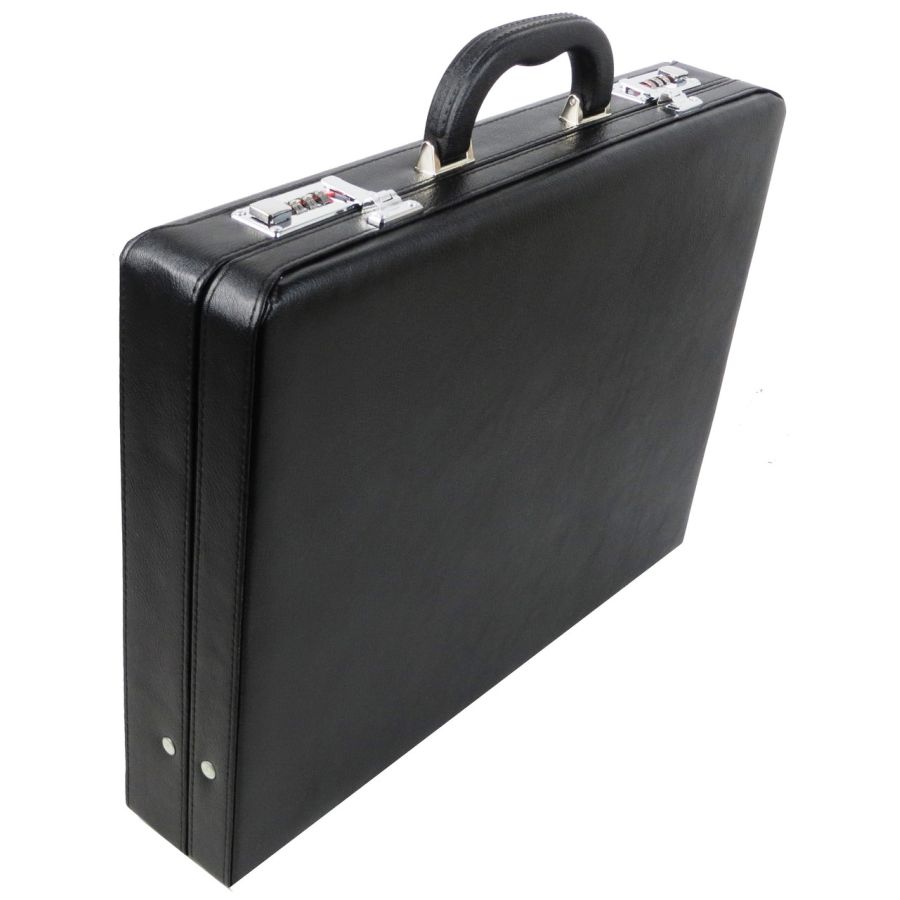 Мужской кейс дипломат из эко кожи Portfolio S1645431 Черный
