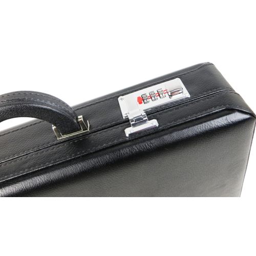 Мужской кейс дипломат из эко кожи Portfolio S1645431 Черный