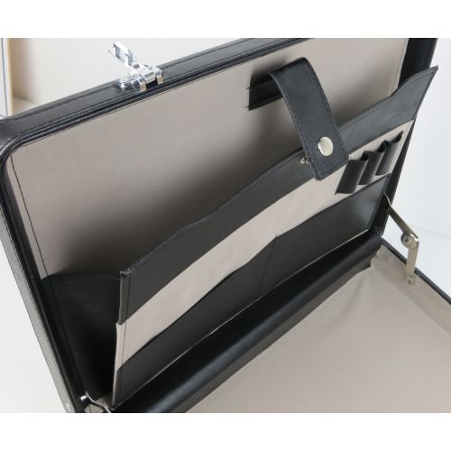 Мужской кейс дипломат из эко кожи Portfolio S1645431 Черный