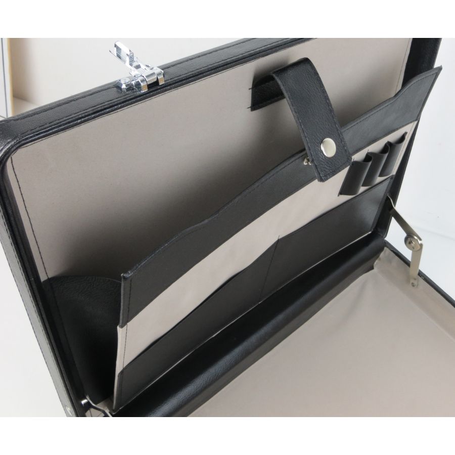 Мужской кейс дипломат из эко кожи Portfolio S1645431 Черный