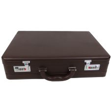 Кейс дипломат из эко кожи с увеличением объема Portfolio S1645432 Коричневый