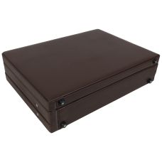 Кейс дипломат из эко кожи с увеличением объема Portfolio S1645432 Коричневый