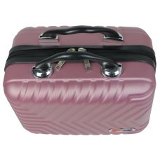 Бьюти-кейс дорожный ABS пластик GD Polo S1645433 14L Пудровый