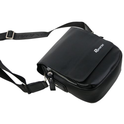 Мужская сумка планшетка из эко кожи PU Reverse Черная