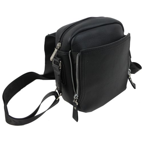 Мужская сумка планшетка из эко кожи PU Reverse Черная