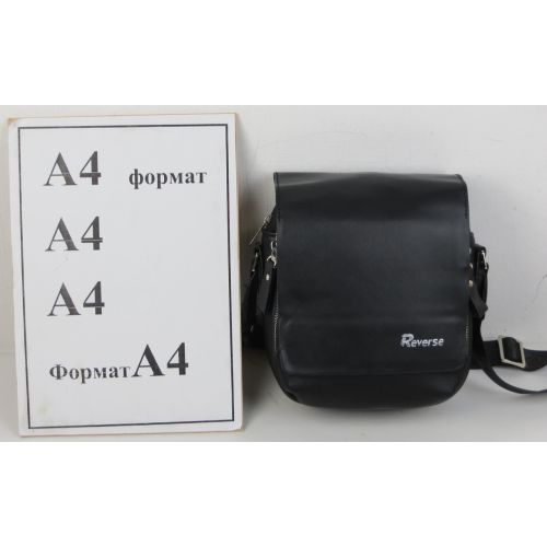 Мужская сумка планшетка из эко кожи PU Reverse Черная