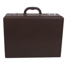  Кейс дипломат из эко кожи Portfolio Коричневый 44х33х13 см