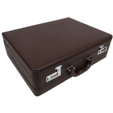  Кейс дипломат из эко кожи Portfolio Коричневый 44х33х13 см