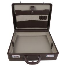  Кейс дипломат из эко кожи Portfolio Коричневый 44х33х13 см