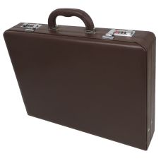  Мужской кейс дипломат из эко кожи Portfolio 44х33х8 см Коричневый