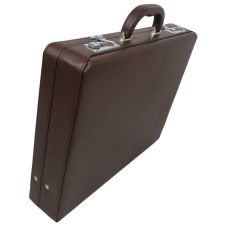  Мужской кейс дипломат из эко кожи Portfolio 44х33х8 см Коричневый