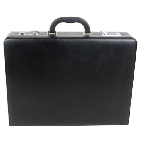 Кейс дипломат из эко кожи Portfolio Черный 44х33х10 см