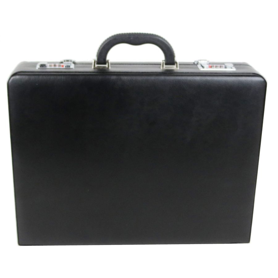 Кейс дипломат из эко кожи Portfolio Черный 44х33х10 см