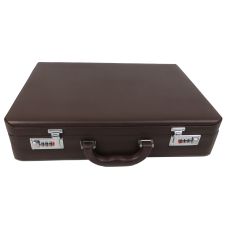  Кейс дипломат из эко кожи Portfolio Коричневый 44х33х10 см