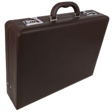  Кейс дипломат из эко кожи Portfolio Коричневый 44х33х10 см