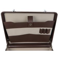  Кейс дипломат из эко кожи Portfolio Коричневый 44х33х10 см